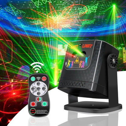 Projecteur Laser Disco 60 Effets | Mode Musical | Télécommande | Soirées, Gaming & Karaoké