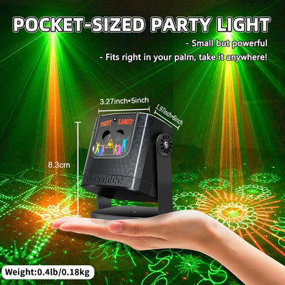 Projecteur Laser Disco 60 Effets | Mode Musical | Télécommande | Soirées, Gaming & Karaoké