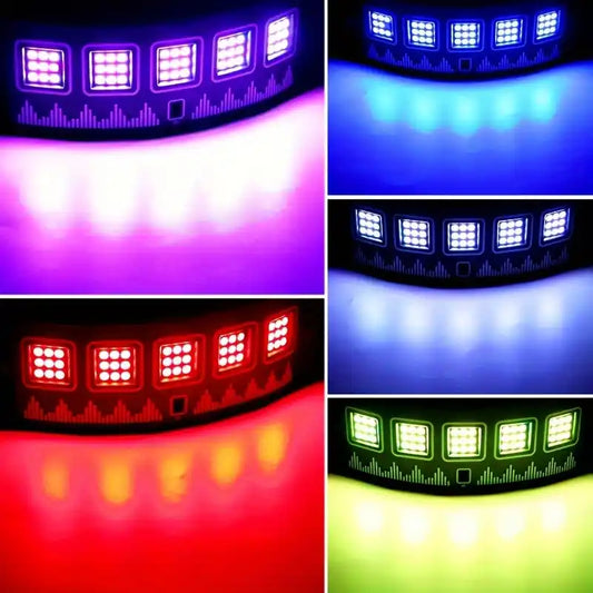 Lumière Stroboscopique LED 5 Yeux — Ambiance Disco & Karaoké | Télécommande Incluse | Soirées, Fêtes & Décoration