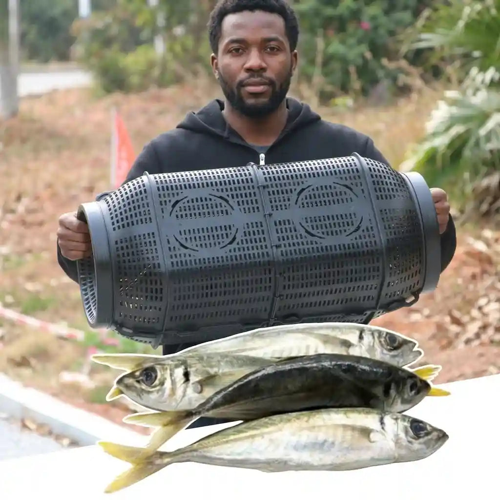 Nasse a Poisson, Nasse à Écrevisses avec Trous Piège À Crabe Portable Piège a Poisson pour Crevettes Écrevisses Homards Anguilles